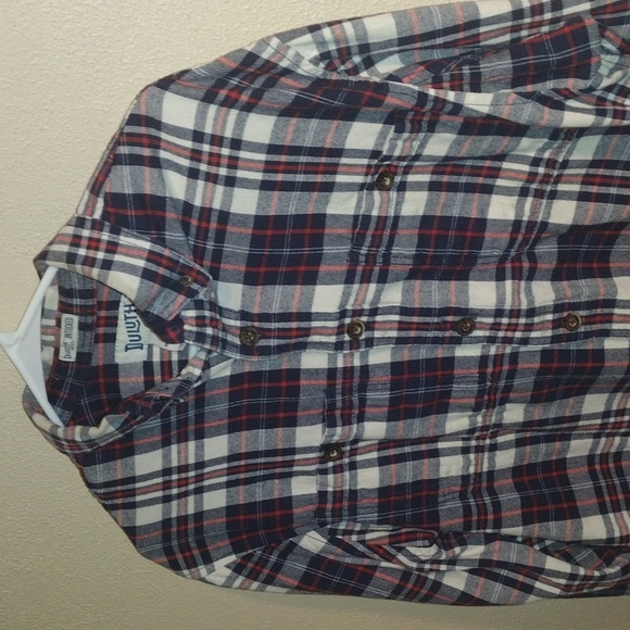 Duluth Trading Company Thick Flannel Untucked Relaxed Fit Plaid 100% Cotton M - Picture 2 of 5